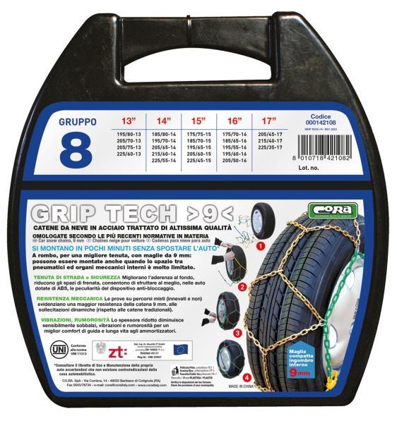 Catene neve Grip Tech 9 mm gruppo 8 - immagine 2