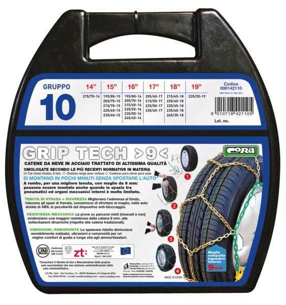 Catene neve Grip Tech 9 mm gruppo 10 - immagine 2