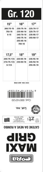 Catene neve Maxi Grip 15 mm gruppo 120 - immagine 4