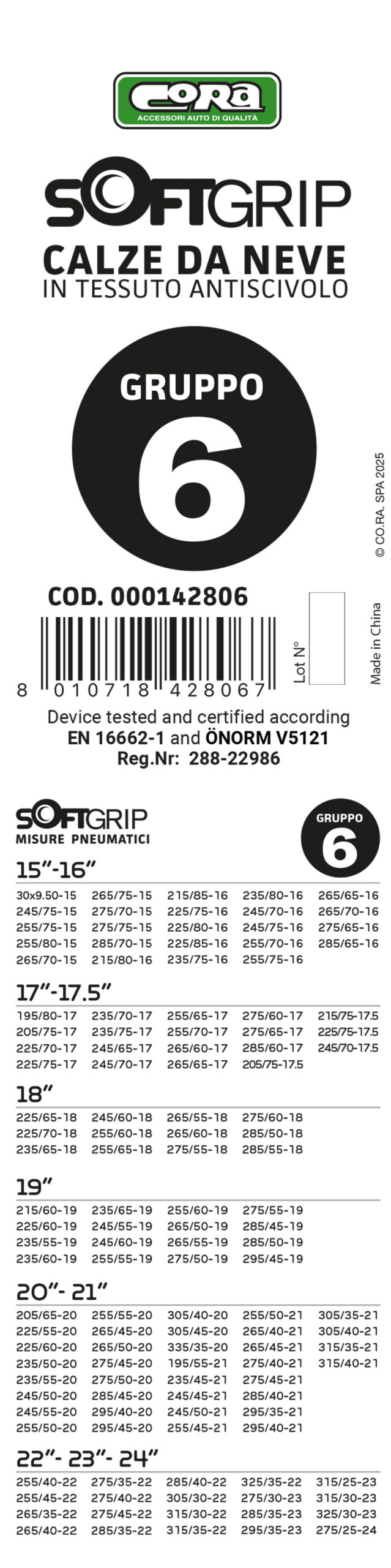 Calze da neve in tessuto SoftGrip gruppo 6 - immagine 4