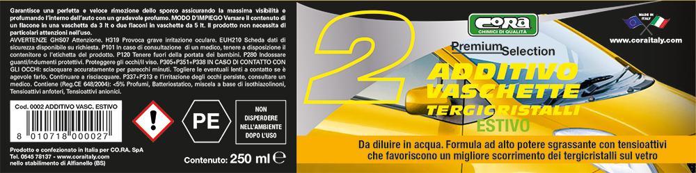 Additivo vaschette tergicristalli estivo 250 mL - immagine 2
