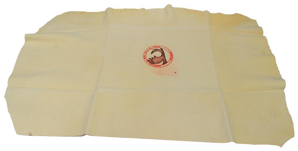 Pelle scamosciata naturale 40x62 cm