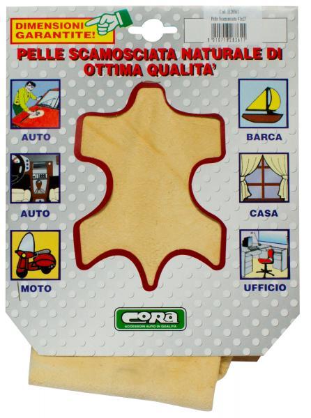 Pelle scamosciata naturale pre-sagomata 41x27 cm - immagine 2