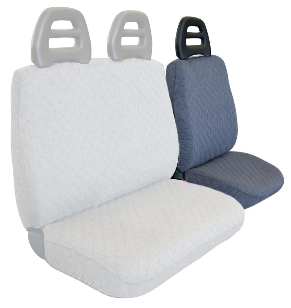 Coprisedile lato guida per furgoni tg. SP23 tess. cotone trapuntato avio