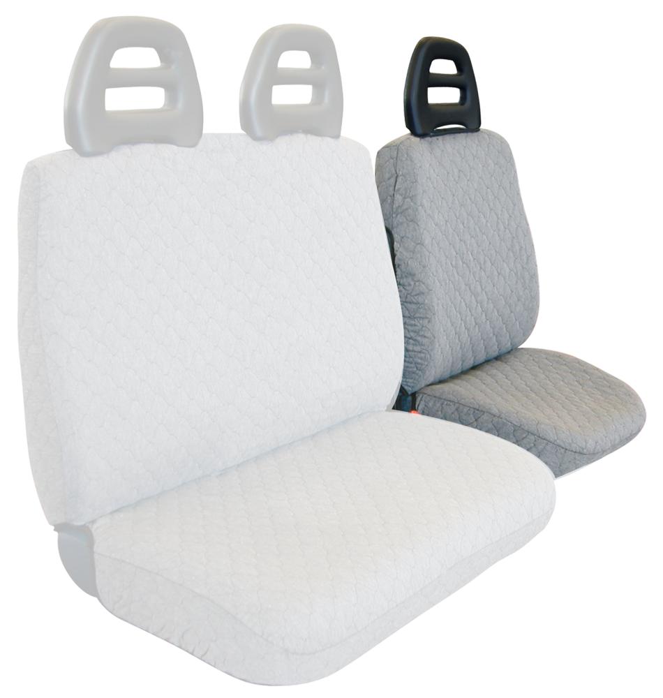 Coprisedile lato guida per furgoni tg. SP23 tess. cotone trapuntato grigio