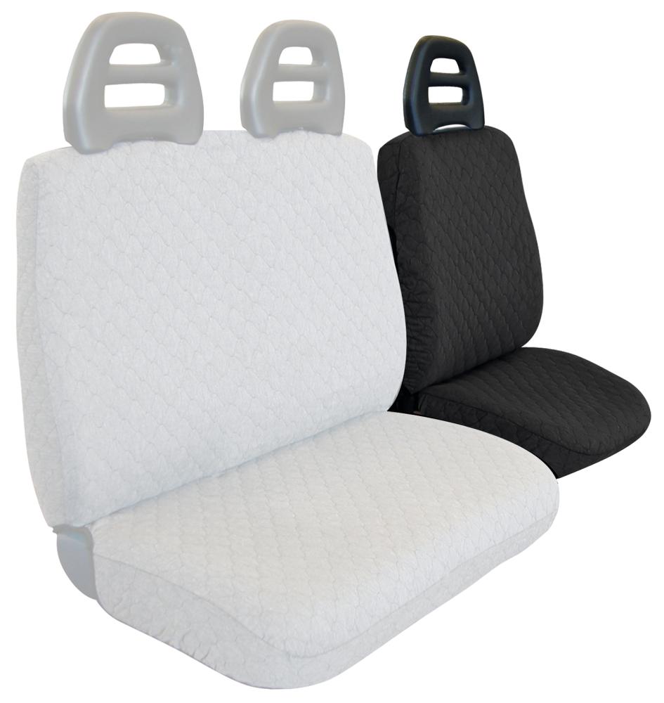 Coprisedile lato guida per furgoni tg. SP23 tess. cotone trapuntato nero