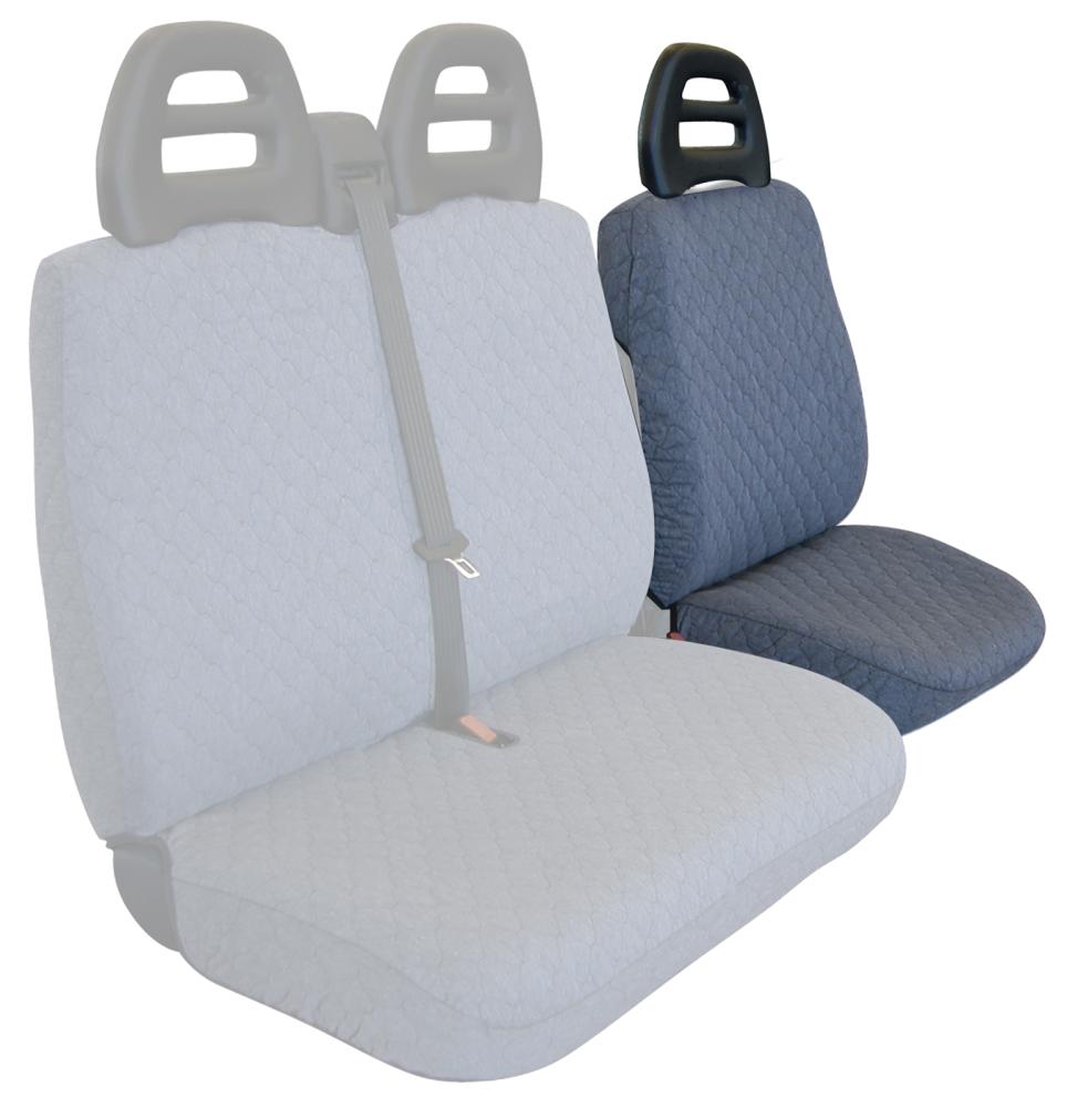 Coprisedile lato guida per furgoni tg. SP24/SP25 tess. cotone trapuntato avio