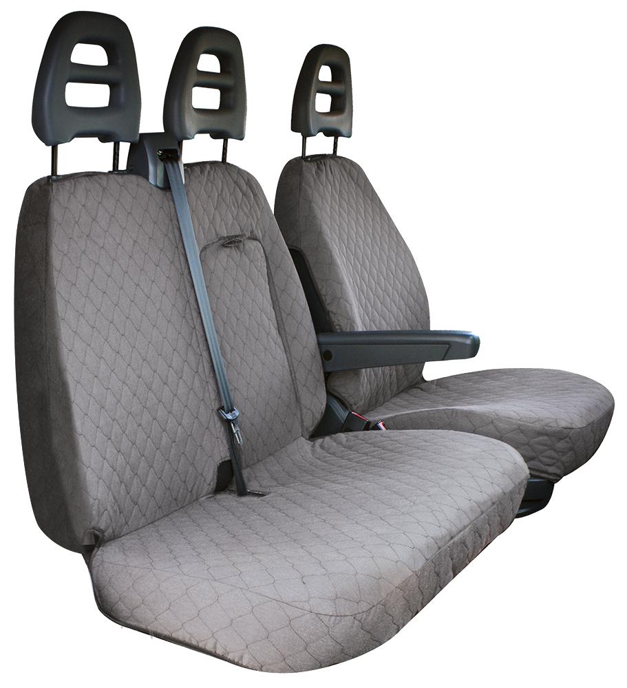 Coprisedili per furgoni tg. SP25 tess. cotone trapuntato grigio