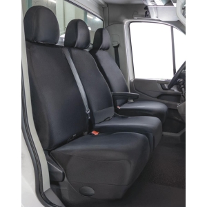 Coprisedili per furgoni tg. SP35 seduta divisa apribile tess. poliestere nero