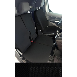 Coprisedili per furgoni tg. SP36 seduta divisa apribile tess. misto cotone nero