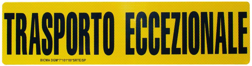 Pannello trasporto eccezionale 600x150 mm
