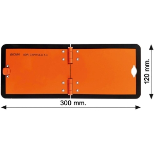 Pannello generico alluminio pieghevole 300x120 mm