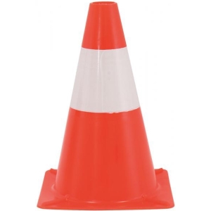Cono di segnalazione in PVC 30 cm