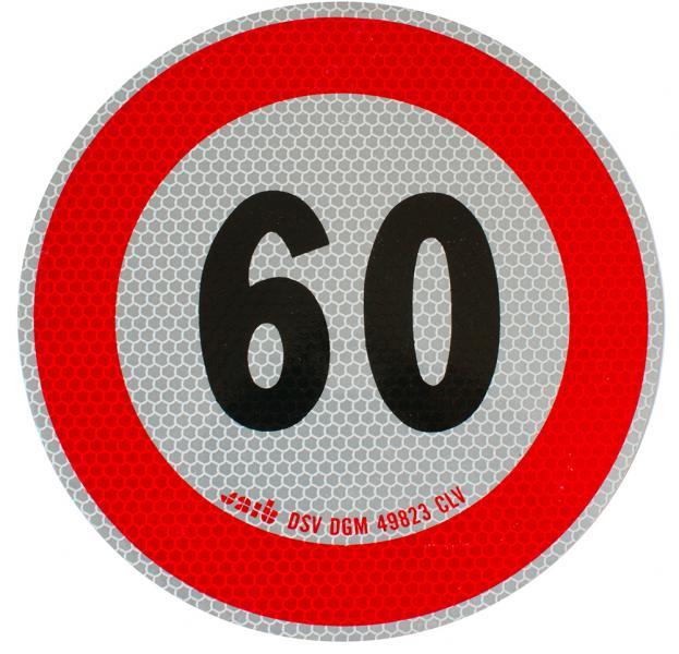 Disco adesivo limite di velocit� 60 km