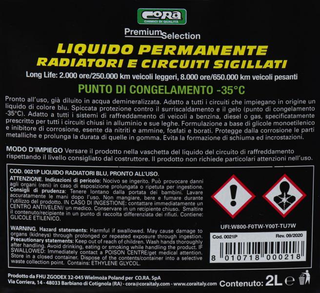 Liquido permanente radiatori e circuiti sigillati -35�C blu 2 L - immagine 3