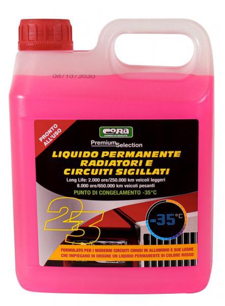 Liquido permanente radiatori e circuiti sigillati -35�C rosso 2 L