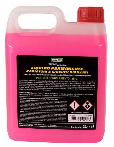 Liquido permanente radiatori e circuiti sigillati -35�C rosso 2 L - immagine 2