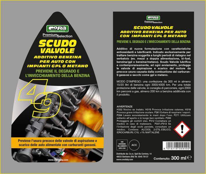 Additivo benzina per impianto gpl/metano Scudo Valvole 300 mL - immagine 2