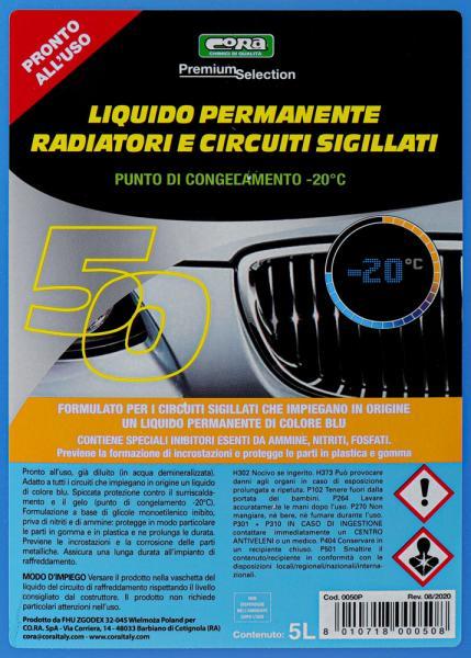 Liquido permanente radiatori e circuiti sigillati -20�C blu 5 L - immagine 2