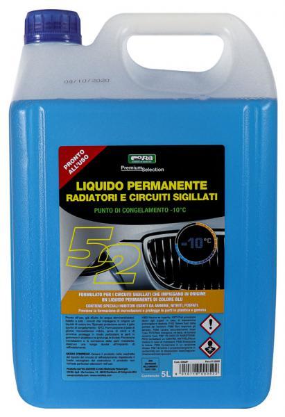 Liquido permanente radiatori e circuiti sigillati -10�C blu 5 L