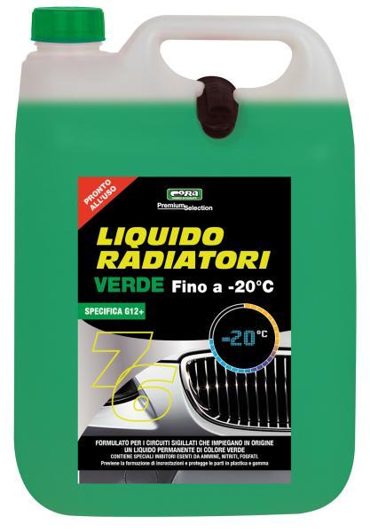 Liquido permanente radiatori e circuiti sigillati -20�C verde 5 L