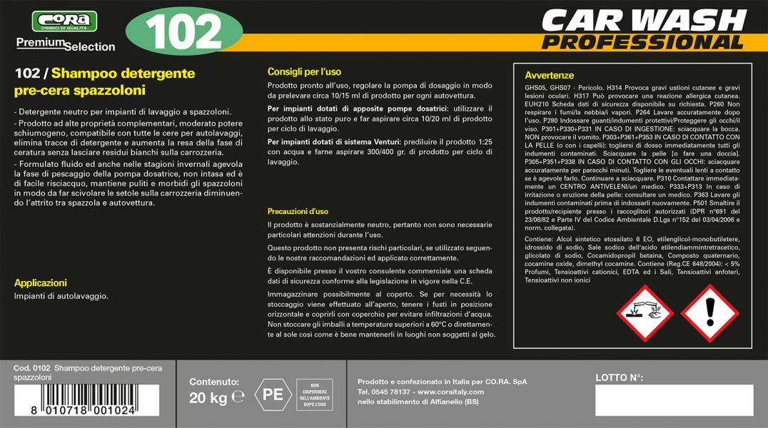 Shampoo detergente pre-cera spazzoloni 20 kg - immagine 2