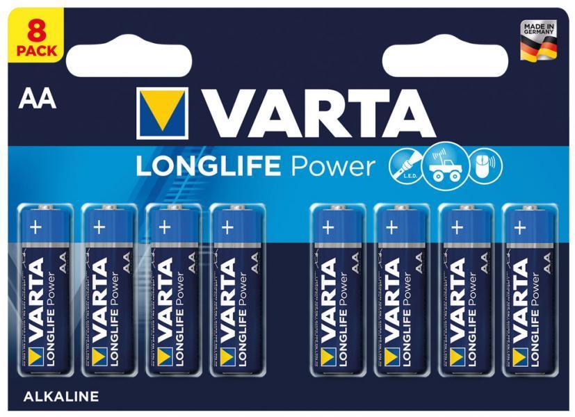 Conf. 8 pile stilo Longlife Power AA