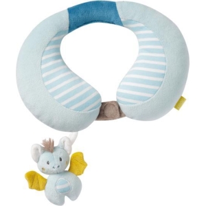 Cuscino per collo con mini peluche Pipistrello