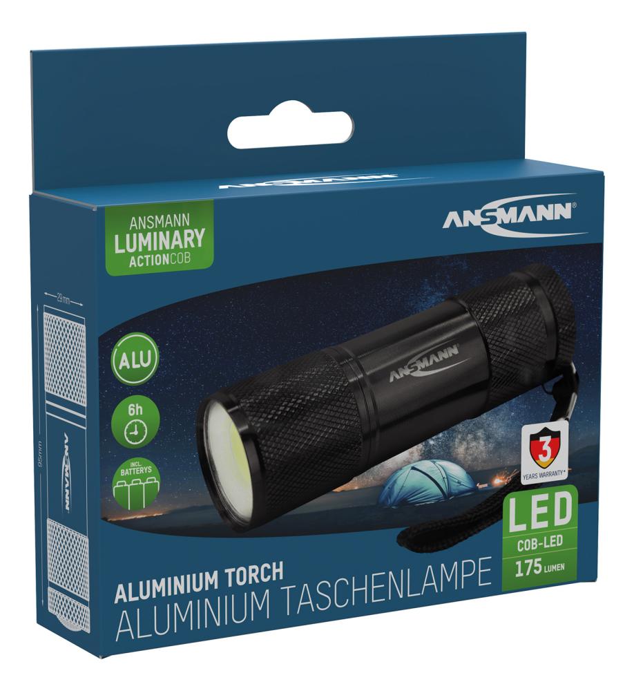 Torcia in alluminio cob led - immagine 2