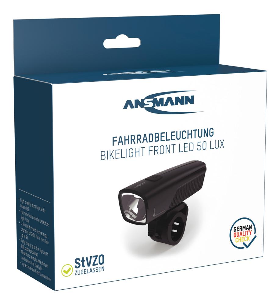 Luce a led anteriore ricaricabile per bici - immagine 4