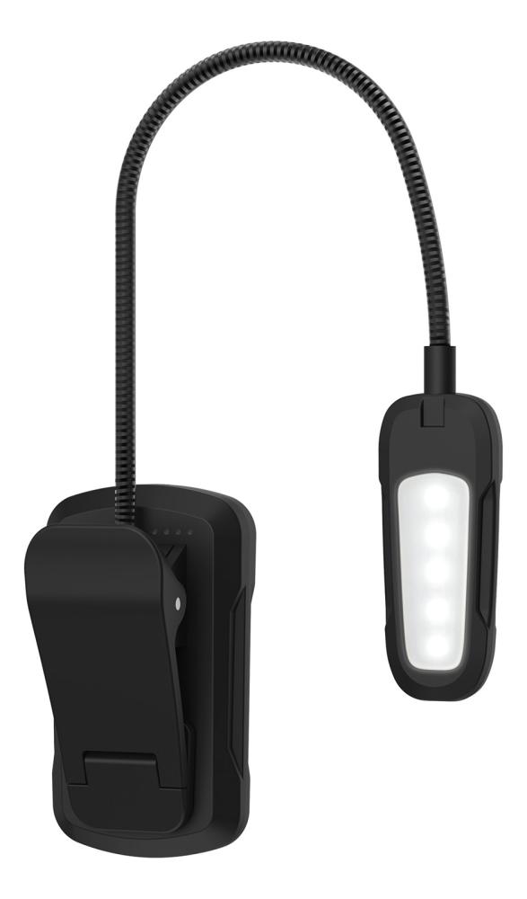 Lampada universale a clip 9 led 3 colori con dimmer