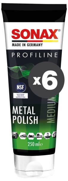 Conf. 6 pz Profiline Polish per metalli 250 mL