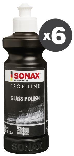 Conf. 6 pz Profiline Polish per vetri 250 mL