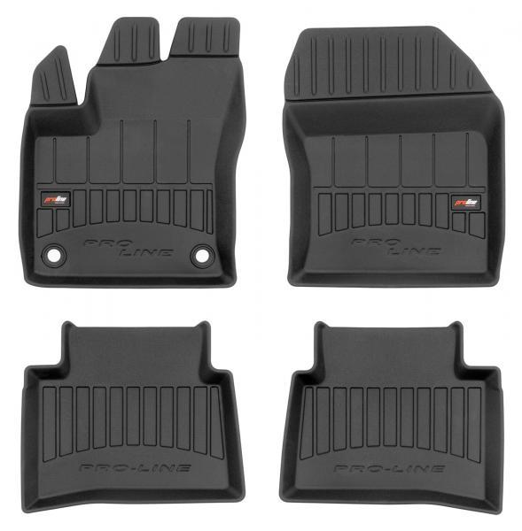 Tappeti in TPE 3D TOYOTA Prius IV 15>23 (distanza tra le clip di fissaggio tappeto anteriore lato guida 37 cm)