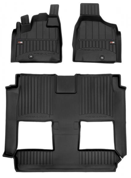 Tappeti in TPE 3D DODGE Grand Caravan V 07>20 (7 posti, sedili contenitivi, super console, no versione swivel n go)