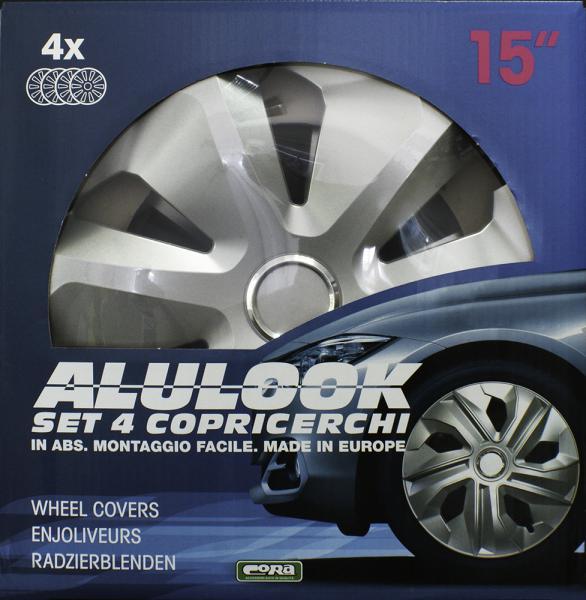 Set 4 copricerchi 15'' Alulook Roco - immagine 2
