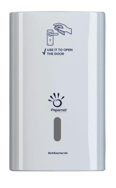 Dispenser antibatterico per salviette apriporta
