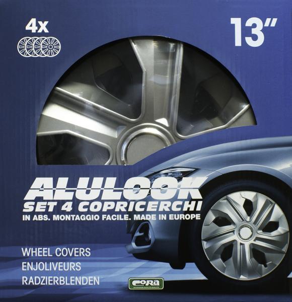 Set 4 copricerchi 13'' Alulook Luna Mix - immagine 2