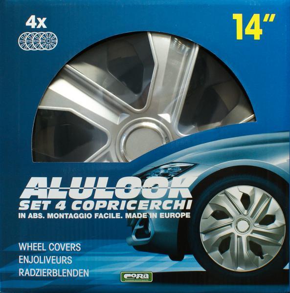 Set 4 copricerchi 14'' Alulook Luna Mix - immagine 2