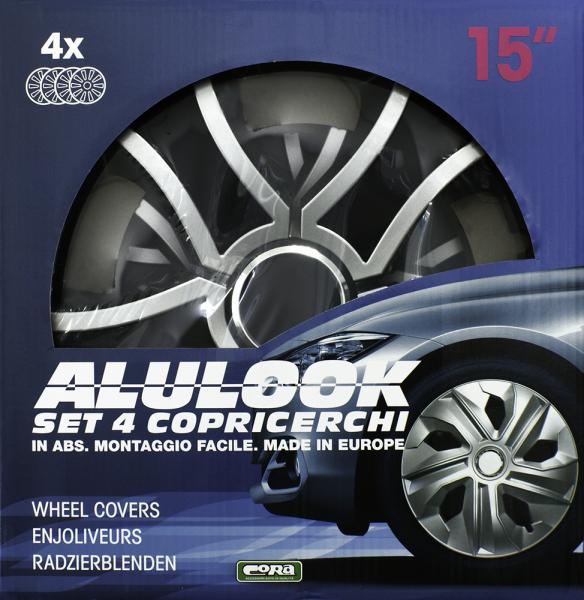 Set 4 copricerchi 15'' Alulook Bis Mix - immagine 2