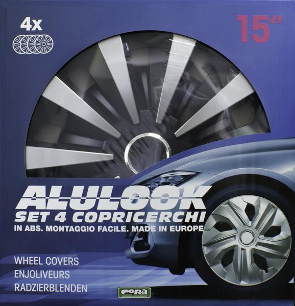 Set 4 copricerchi 15'' Alulook Fox Mix - immagine 2