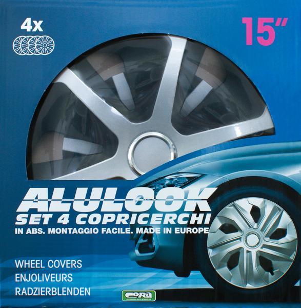 Set 4 copricerchi 15'' Alulook Roco Mix - immagine 2