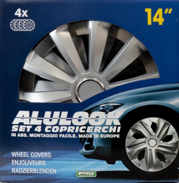 Set 4 copricerchi 14'' Alulook Fame Silver - immagine 2