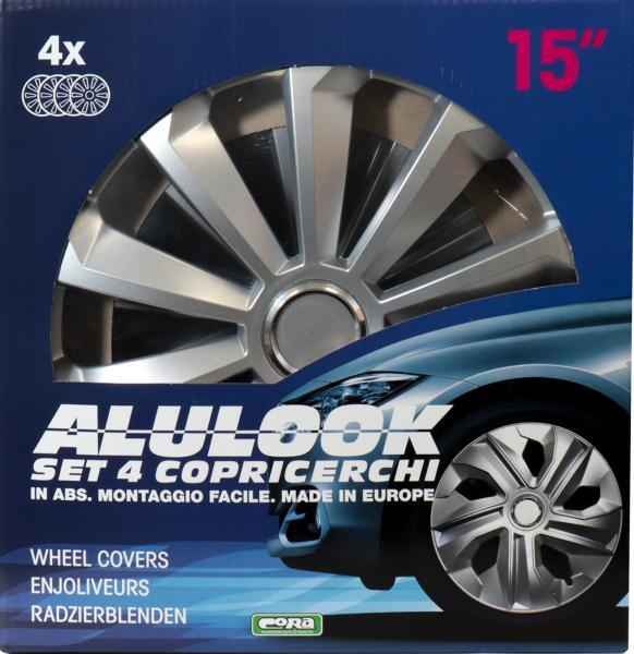 Set 4 copricerchi 15'' Alulook Fame Silver - immagine 2