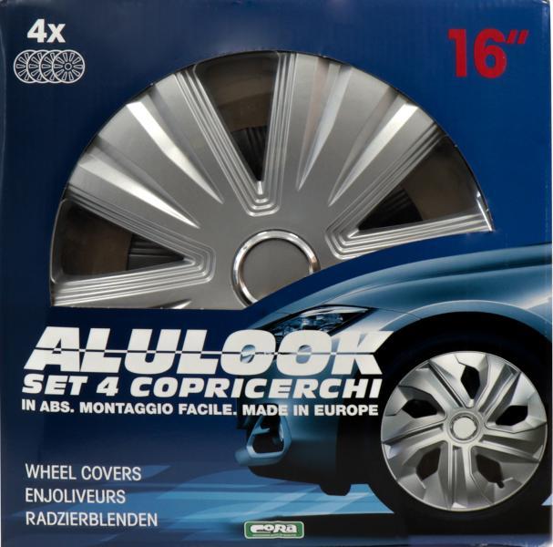 Set 4 copricerchi 16'' Alulook Glory Silver - immagine 2