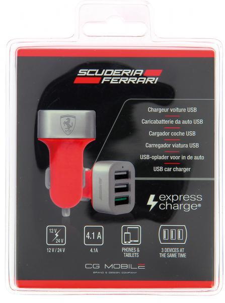 Carica batterie da auto con 3 porte USB 4.1A - immagine 2