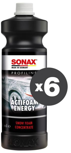 Conf. 6 pz Profiline Schiuma attiva Energy 1 L