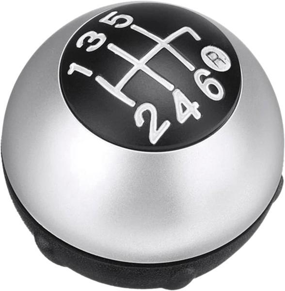 Pomello cambio 6 velocità FIAT 500 07> argento opaco