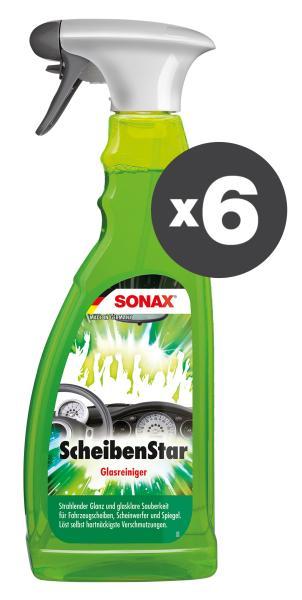 Conf. 6 pz Pulitore vetri Cristal Star 750 mL
