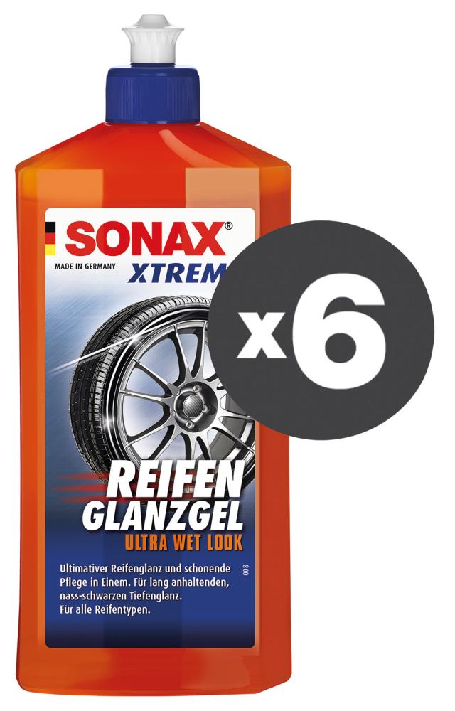 Conf. 6 pz Xtreme Gel brillante pneumatici 500 mL